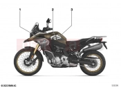 BMW Motorrad BMW 2021 F models F 850 GS Adve. (0K01, 0K03) Stick-on label 4 | Stick-on label 4