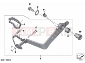 BMW Motorrad BMW 2021 F models F 850 GS Adve. (0K01, 0K03) Footbrake lever, adjustable 2