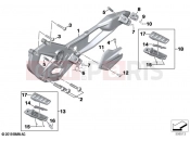 BMW Motorrad BMW 2022 F models F 900 R (0K11, 0K13) Footpeg system | Footpeg system
