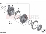 BMW Motorrad BMW 2022 F models F 900 R (0K11, 0K13) Coolant pump with drive | Coolant pump with drive