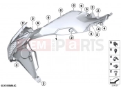 BMW Motorrad BMW 2022 F models F 900 R (0K11, 0K13) Tank cover, bottom | Tank cover, bottom