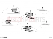 BMW Motorrad BMW 2023 F models F 900 R (0K11, 0K13) Decorative tape | Decorative tape