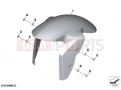 BMW Motorrad BMW 2021 F models F 900 R (0K11, 0K13) Front-wheel cover | Front-wheel cover