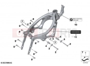 BMW Motorrad BMW 2023 F models F 900 R A2 (0K31) Front frame | Front frame