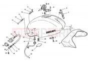 DUCATI 1999 Monster 750 Dark City FUEL TANK » TANK/SEAT