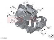 BMW Motorrad BMW 2023 F models F 900 XR (0K21, 0K23) Front panel carrier | Front panel carrier