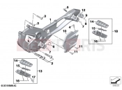 BMW Motorrad BMW 2023 F models F 900 XR (0K21, 0K23) Footpeg system | Footpeg system