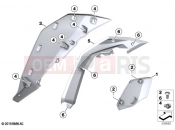 BMW Motorrad BMW 2023 F models F 900 XR (0K21, 0K23) Radiator trim | Radiator trim