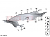 BMW Motorrad BMW 2020 F models F 900 XR (0K24) Tank cover, bottom | Tank cover, bottom