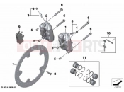 BMW Motorrad BMW 2021 F models F 900 XR A2 (0K41) Front wheel brake | Front wheel brake