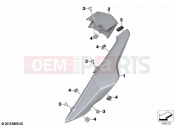 BMW Motorrad BMW 2020 G models G 310 R (0G21) Rear trim panel blank | Rear trim panel blank