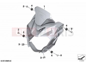 BMW Motorrad BMW 2020 G models G 310 R (0G21) Headlight carrier | Headlight carrier