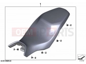 BMW Motorrad BMW 2020 G models G 310 R (0G21) Seat bench 2 | Seat bench 2