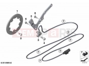 BMW Motorrad BMW 2020 G models G 310 R (0G21) Speed sensor, front | Speed sensor, front