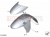 BMW Motorrad BMW 2021 K models K 1600 Bagger (0F51, 0F53) Front-wheel cover 2 | Front-wheel cover 2