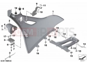 BMW Motorrad BMW 2022 K models K 1600 Bagger 22 (0F61, 0F63) Radiator cowl, auxiliary headlight