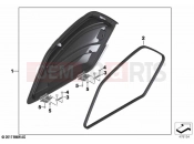 BMW Motorrad BMW 2022 K models K 1600 Bagger 22 (0F61, 0F63) Case lid at lower part of case