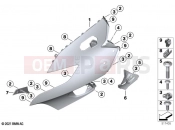 BMW Motorrad BMW 2022 K models K 1600 Bagger 22 (0F61, 0F63) Upper trim section