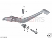 BMW Motorrad BMW 2022 K models K 1600 Bagger 22 (0F61, 0F63) Footbrake lever with linkage frame