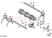 BMW Motorrad BMW 2022 K models K 1600 Bagger 22 (0F61, 0F63) Inner gearshift parts 2