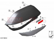 BMW Motorrad BMW 2022 K models K 1600 Bagger 22 (0F61, 0F63) Trim panels case lid 2