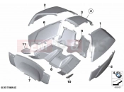 BMW Motorrad BMW 2022 K models K 1600 Bagger 22 (0F61, 0F63) Primed parts for topcase 2