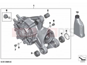 BMW Motorrad BMW 2022 K models K 1600 Bagger 22 (0F61, 0F63) Bevel gear, rear 2