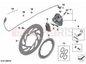 BMW Motorrad BMW 2022 K models K 1600 Bagger 22 (0F61, 0F63) Rear wheel brake 2