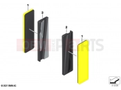BMW Motorrad BMW 2022 K models K 1600 Bagger 22 (0F61, 0F63) Rear reflector yellow front | Rear reflector yellow front