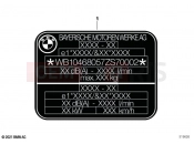 BMW Motorrad BMW 2020 K models K 1600 Bagger 22 (0F61, 0F63) Type plate 2 | Type plate 2