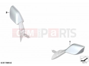 BMW Motorrad BMW 2020 K models K 1600 Bagger 22 (0F61, 0F63) Mirror cap, chrome-plated | Mirror cap, chrome-plated