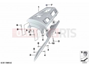 BMW Motorrad BMW 2021 K models K 1600 GT 17 (0F01, 0F11) Handle with luggage support | Handle with luggage support
