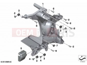 BMW Motorrad BMW 2021 K models K 1600 GT 17 (0F01, 0F11) Front panel carrier | Front panel carrier