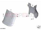 BMW Motorrad BMW 2021 K models K 1600 GT 17 (0F01, 0F11) Mudguard rear | Mudguard rear