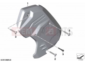 BMW Motorrad BMW 2021 K models K 1600 GT 17 (0F01, 0F11) Gearbox cover, left 2 | Gearbox cover, left 2