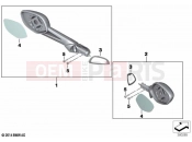 BMW Motorrad BMW 2021 K models K 1600 GT 17 (0F01, 0F11) Mirror | Mirror