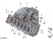 BMW Motorrad BMW 2021 K models K 1600 GT 17 (0F01, 0F11) Engine housing | Engine housing