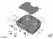 BMW Motorrad BMW 2021 K models K 1600 GT 17 (0F01, 0F11) Topcase bottom section | Topcase bottom section