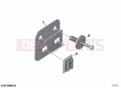 BMW Motorrad BMW 2021 K models K 1600 GT 17 (0F01, 0F11) Plug-in connection bracket 2 | Plug-in connection bracket 2
