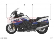 BMW Motorrad BMW 2021 K models K 1600 GT 22 (0F21, 0F23) Stick-on label | Stick-on label