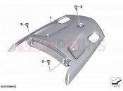 BMW Motorrad BMW 2021 K models K 1600 GTL 22 (0F31, 0F33) Rear trim panel, middle, grained | Rear trim panel, middle, grained