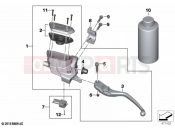 BMW Motorrad BMW 2021 K models K 1600 GTL 22 (0F31, 0F33) Clutch control assembly | Clutch control assembly