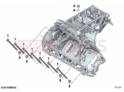 BMW Motorrad BMW 2021 K models K 1600 GTL 22 (0F31, 0F33) Screw con.f.engine housing lower section | Screw con.f.engine housing lower section