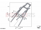 BMW Motorrad BMW 2021 K models K 1600 GTL 22 (0F31, 0F33) Rear frame 2