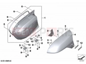 BMW Motorrad BMW 2021 K models K 1600 GTL 22 (0F31, 0F33) Case lid at lower part of case 2