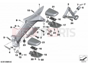 BMW Motorrad BMW 2021 K models K 1600 GTL 22 (0F31, 0F33) Footpeg plate / footpeg 2