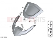BMW Motorrad BMW 2021 K models K 1600 GTL 22 (0F31, 0F33) Trim storage compartment mobile phone 2