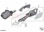 BMW Motorrad BMW 2021 K models K 1600 GTL 22 (0F31, 0F33) Mirror 2