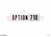 BMW Motorrad BMW 2021 K models K 1600 GTL 22 (0F31, 0F33) Label, tank cover 2