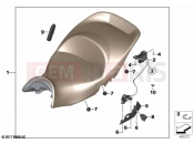 BMW Motorrad BMW 2021 K models K 1600 GTL 22 (0F31, 0F33) Seat bench 2 | Seat bench 2